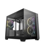 MnM Box Deals | Deepcool CG330 3F Panoramic Dual-Chamber Micro-ATX Gaming Chassis - Black