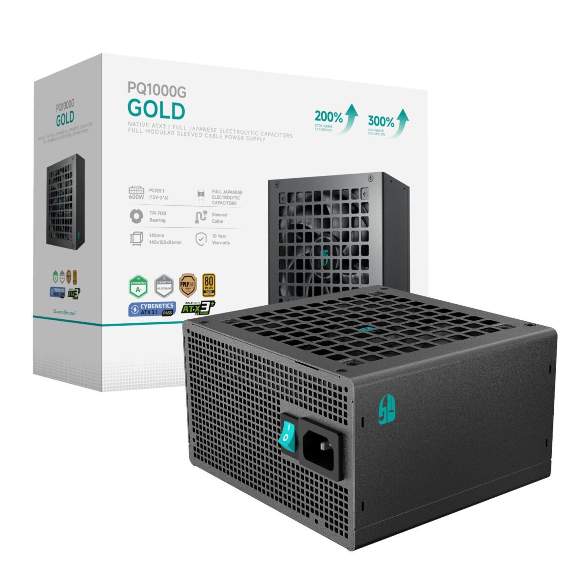 Mnm Box Deals | Deepcool Gamerstorm Pq1000G 1000W 80Plus Gold Fully Modular Power Supply DeepCool Gamerstorm PQ1000G 1000W 80PLUS Gold Fully Modular Power Supply