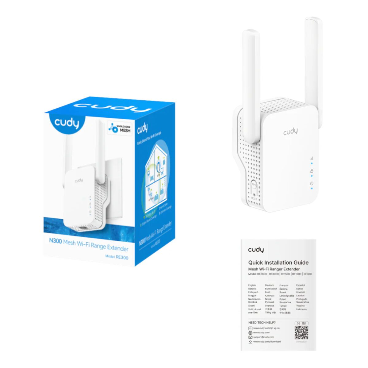 Mnm Box Deals | Cudy N300 Mesh Wi-Fi Range Extender | Wall Plug Cudy N300 Mesh Wi-Fi Range Extender | Wall Plug - Image 4