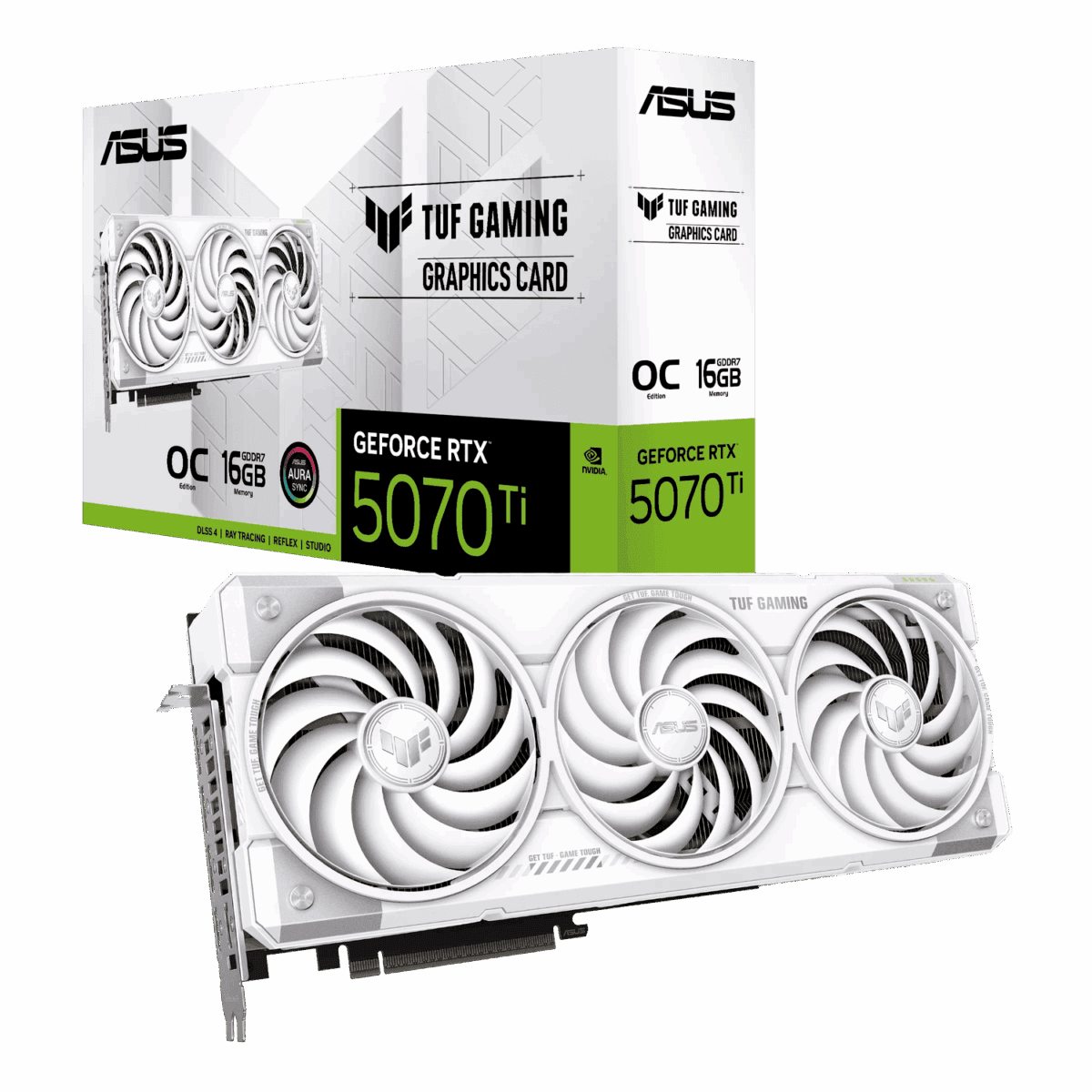 Mnm Box Deals | Asus Geforce Rtx 5070Ti Tuf Gaming 16Gb Oc White Graphics Card ASUS GeForce RTX 5070Ti TUF GAMING 16GB OC White Graphics Card