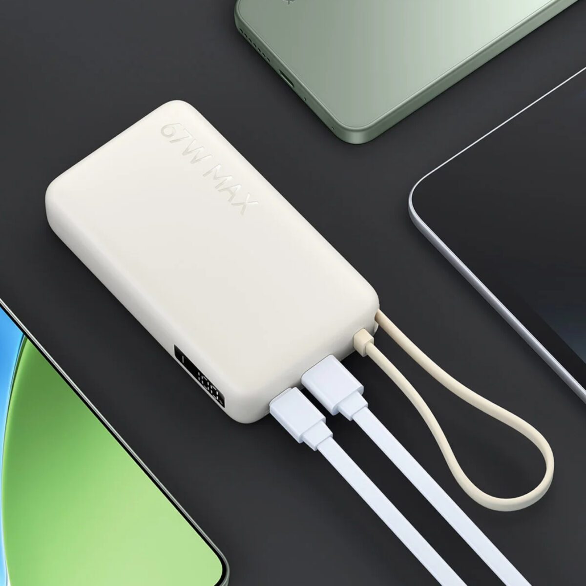 Mnm Box Deals | Xiaomi 67W Power Bank 10000Mah (Integrated Cable) - Tan Xiaomi 67W Power Bank 10000mAh (Integrated Cable) - Tan - Image 6