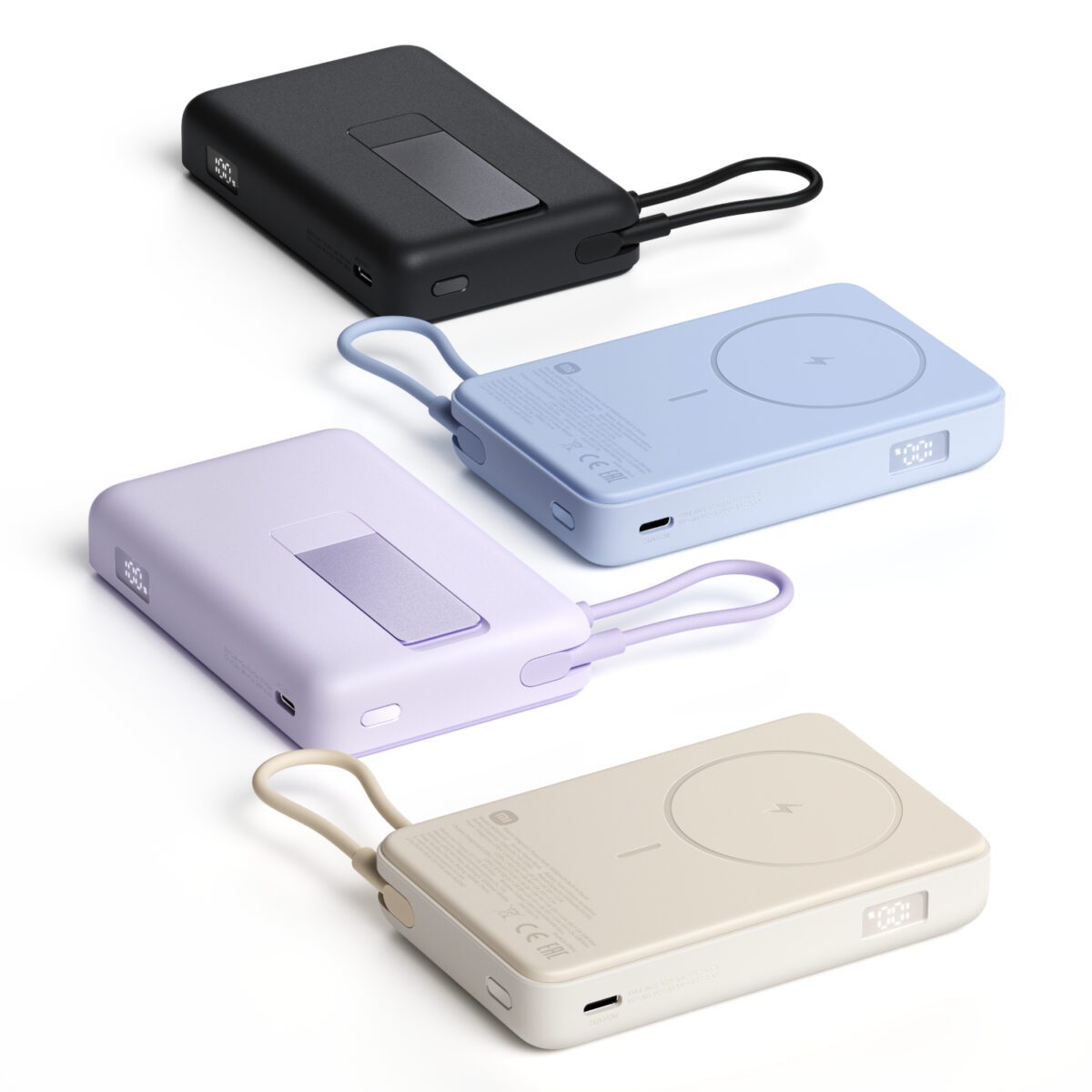 Mnm Box Deals | Xiaomi Magnetic Power Bank 10000 With Built-In Stand - Purple Xiaomi Magnetic Power Bank 10000 with Built-in Stand - Purple - Image 4