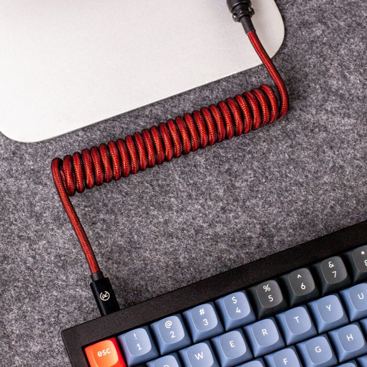 Mnm Box Deals | Keychron Coiled Aviator Cable - Red Keychron Coiled Aviator Cable - Red - Image 5