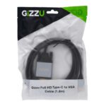 MnM Box Deals | Gizzu Full HD Type-C to VGA Cable (1.8m) - Black