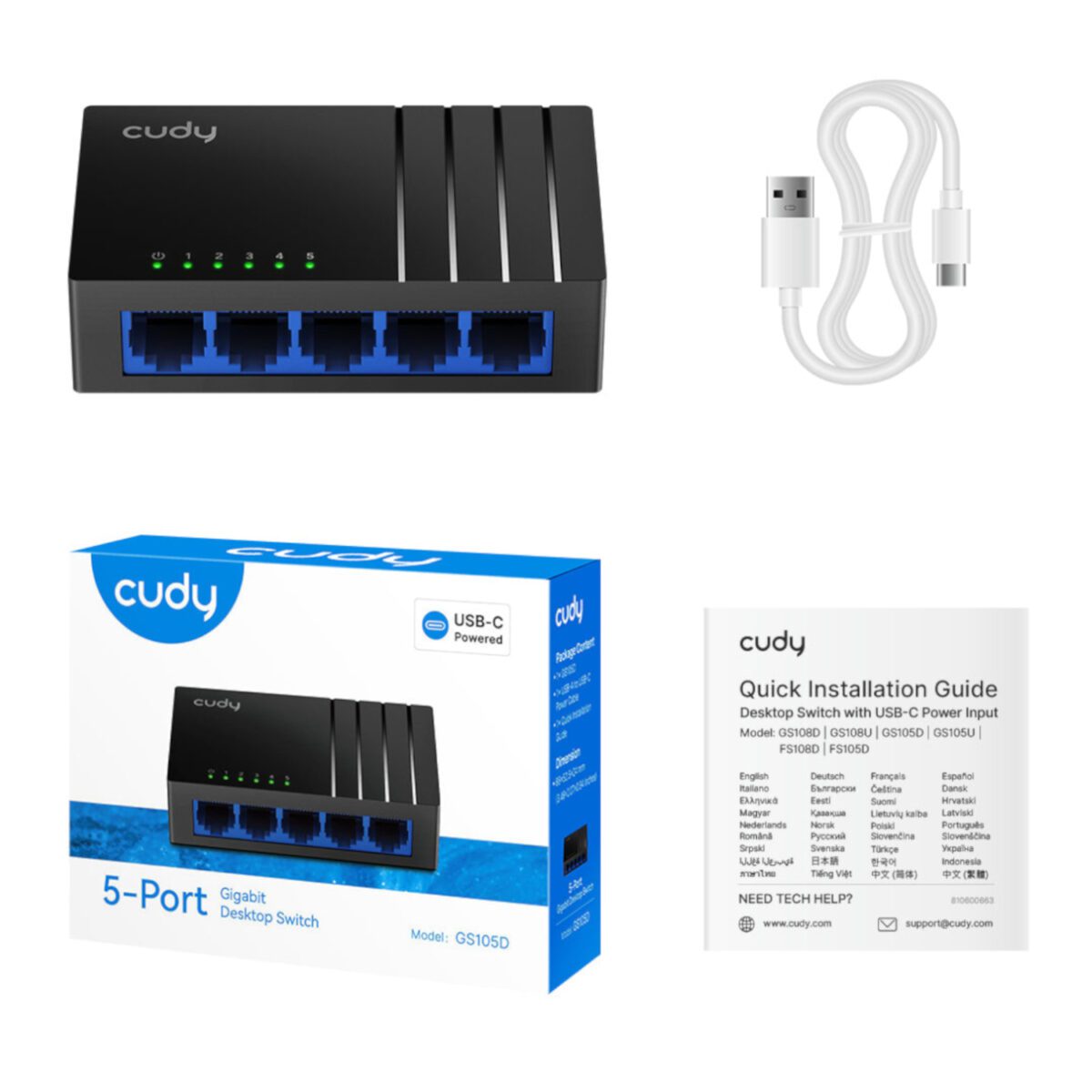Mnm Box Deals | Cudy 5-Port Gigabit Desktop Switch Cudy 5-Port Gigabit Desktop Switch - Image 5