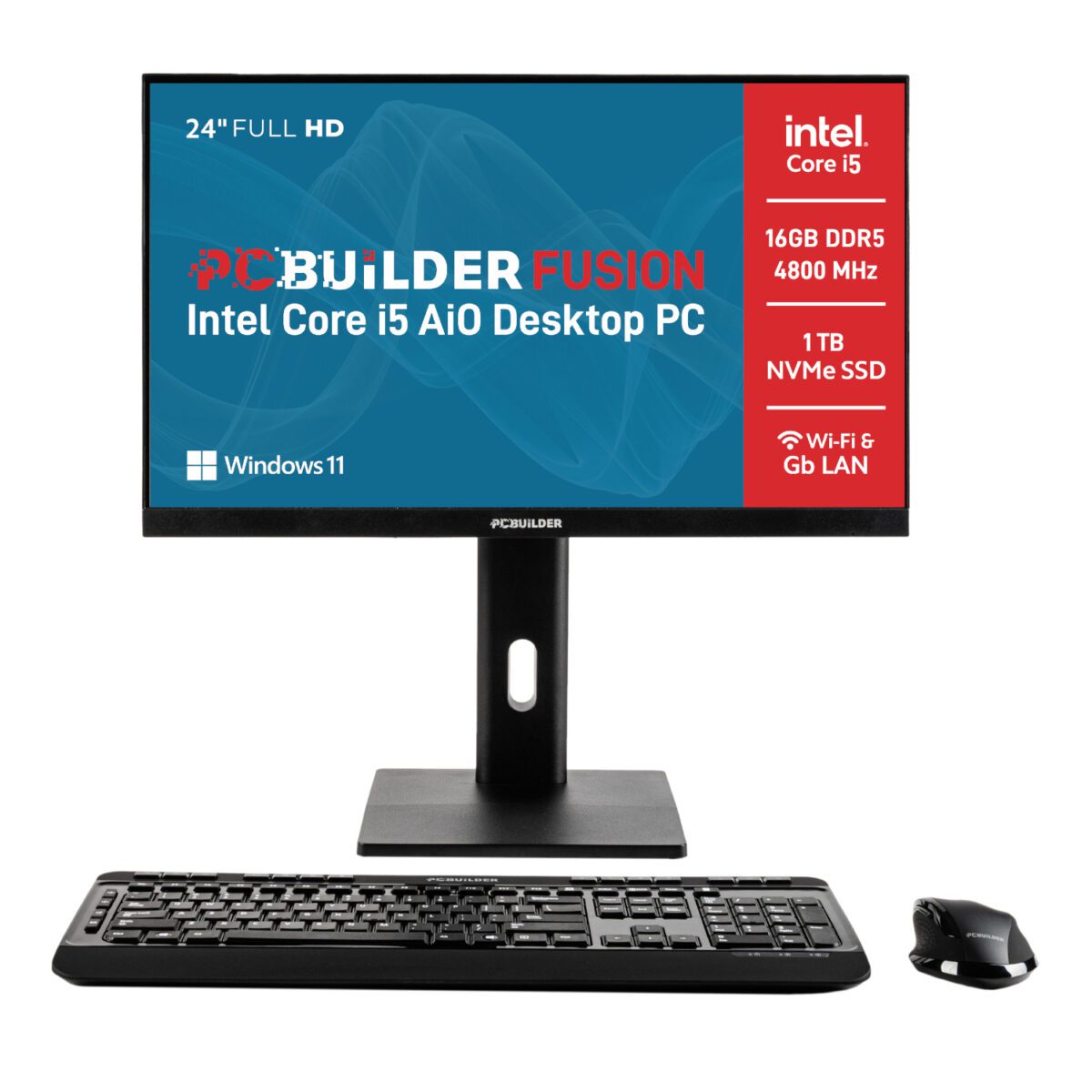 Mnm Box Deals | Pcbuilder Fusion 24″ Intel Core I5-12400 16Gb Ddr5 1Tb Windows 11 Pro Aio Desktop Pc PCBuilder FUSION 24″ Intel Core i5-12400 16GB DDR5 1TB Windows 11 Pro AiO Desktop PC