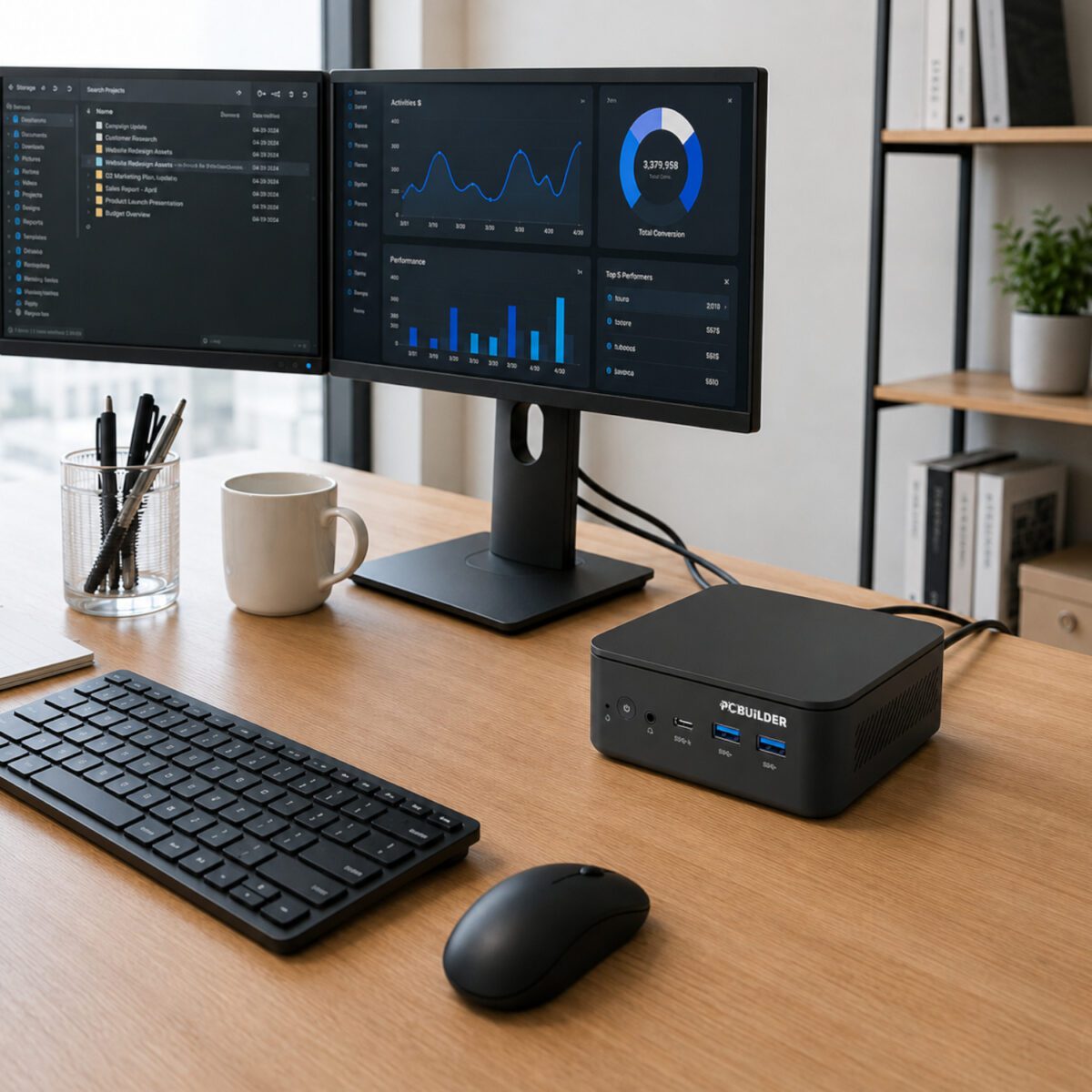 Mnm Box Deals | Pcbuilder Cube Intel Core 3-100U 12Gb Ddr5 512Gb Windows 11 Pro Mini Pc PCBuilder CUBE Intel Core 3-100U 12GB DDR5 512GB Windows 11 Pro Mini PC - Image 6