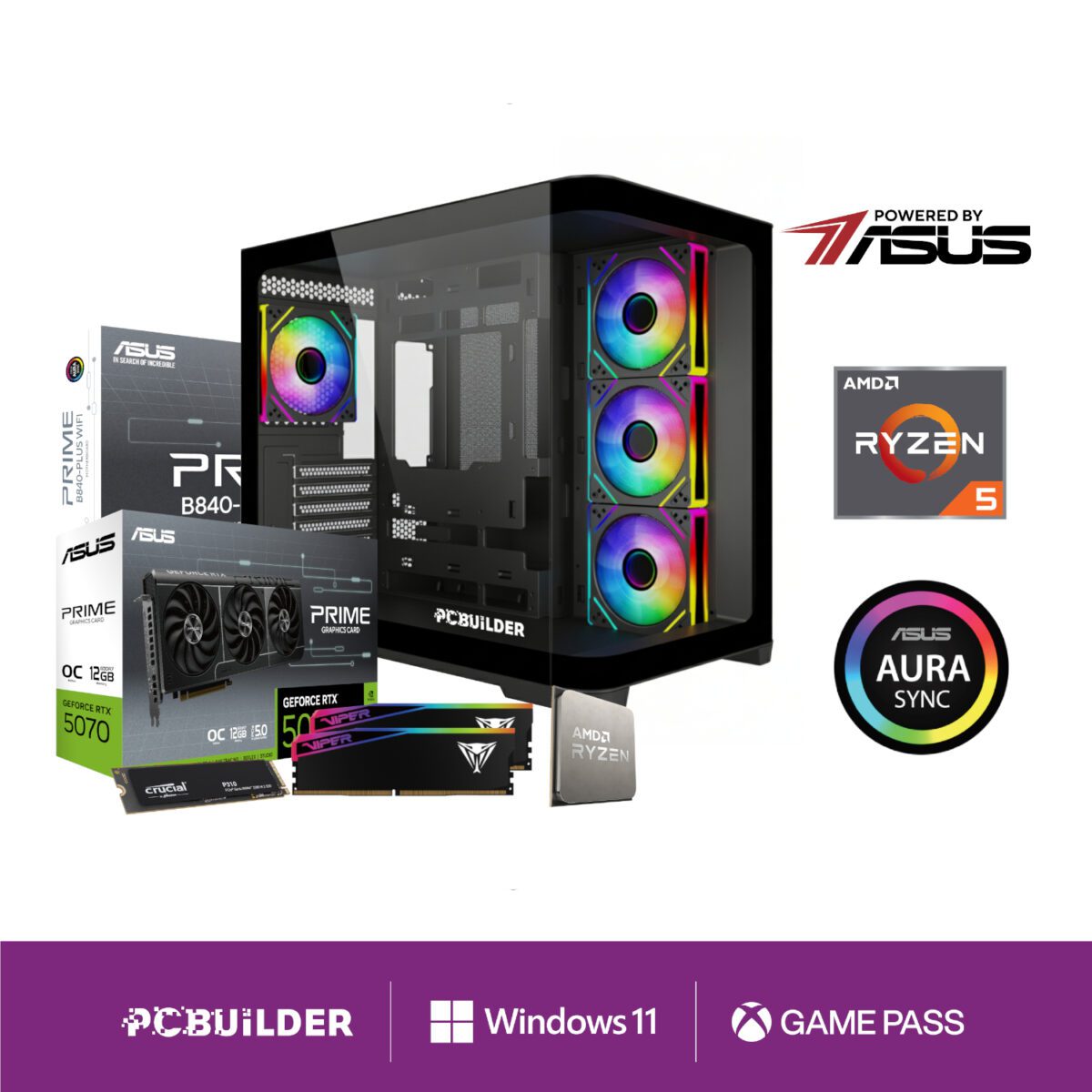 Mnm Box Deals | Pcbuilder Ryzen 5 7600 Maverick Windows 11 Gaming Pc PCBuilder Ryzen 5 7600 MAVERICK Windows 11 Gaming PC