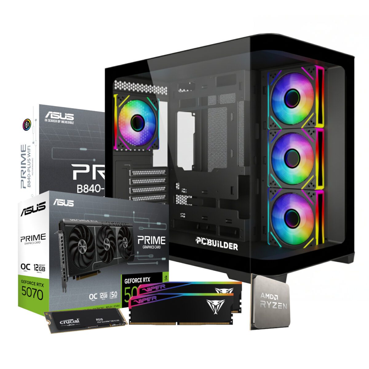 Mnm Box Deals | Pcbuilder Ryzen 5 7600 Maverick Windows 11 Gaming Pc PCBuilder Ryzen 5 7600 MAVERICK Windows 11 Gaming PC - Image 2