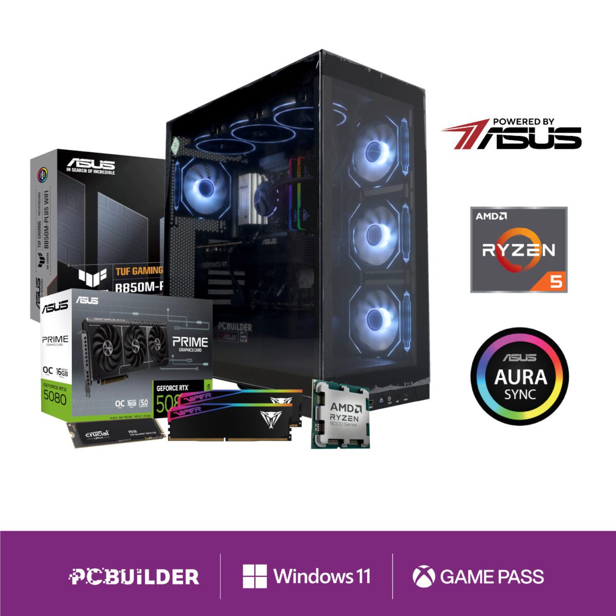 Mnm Box Deals | Pcbuilder Ryzen 7 9850X3D Odyssey Windows 11 Gaming Pc PCBuilder Ryzen 7 9850X3D ODYSSEY Windows 11 Gaming PC