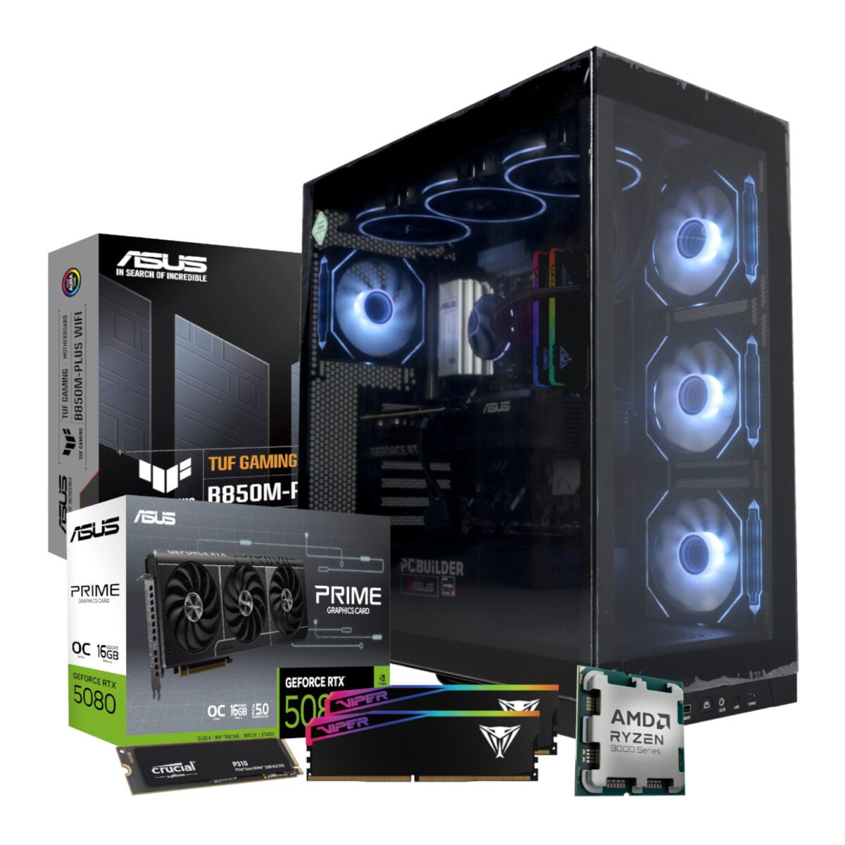 Mnm Box Deals | Pcbuilder Ryzen 7 9850X3D Odyssey Windows 11 Gaming Pc PCBuilder Ryzen 7 9850X3D ODYSSEY Windows 11 Gaming PC - Image 2