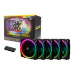 MnM Box Deals | Antec Prizm 120 ARGB Case Fan 5 Pack + Controller - Black