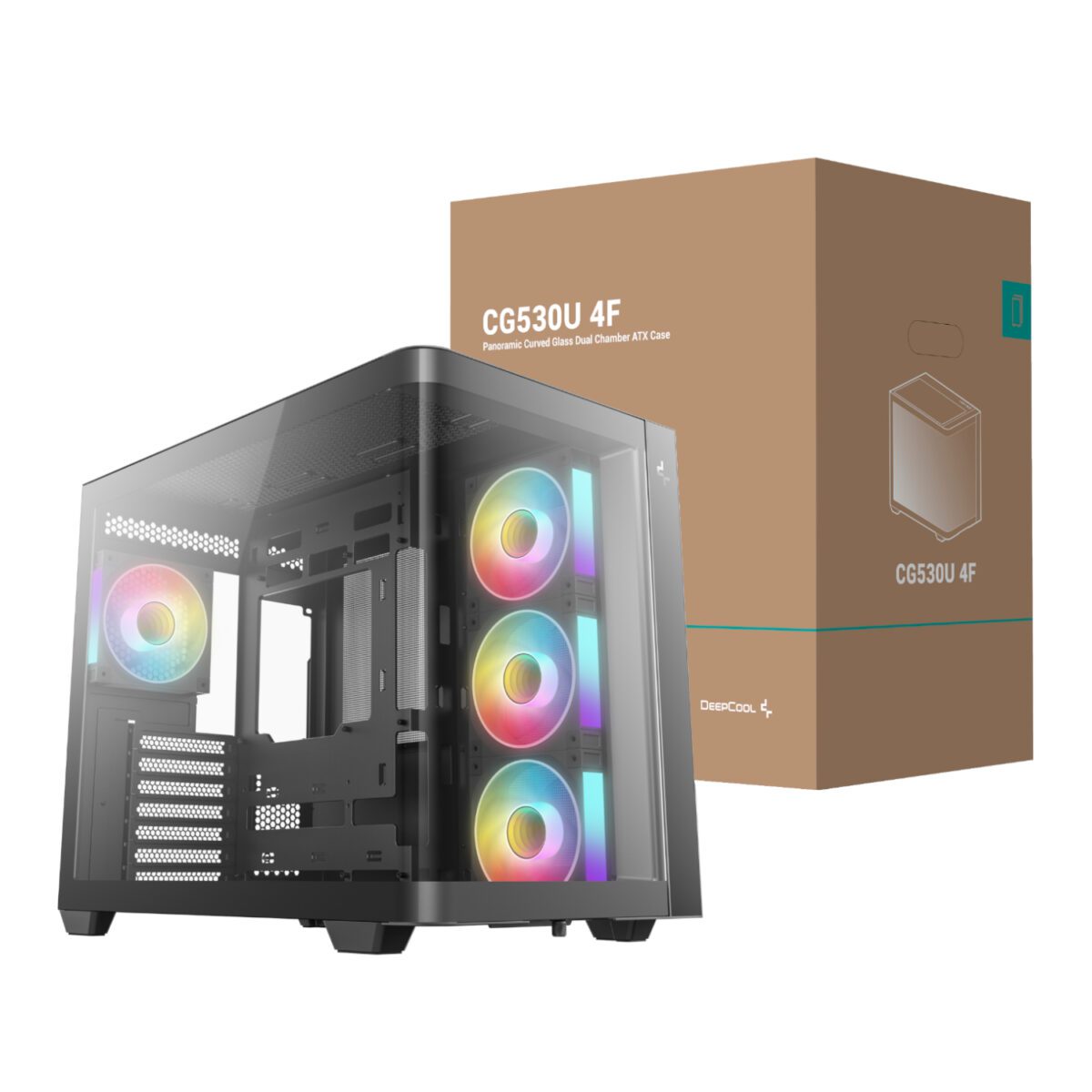 Mnm Box Deals | Deepcool Cg530U 4F Atx Gaming Chassis - Black DeepCool CG530U 4F ATX Gaming Chassis - Black