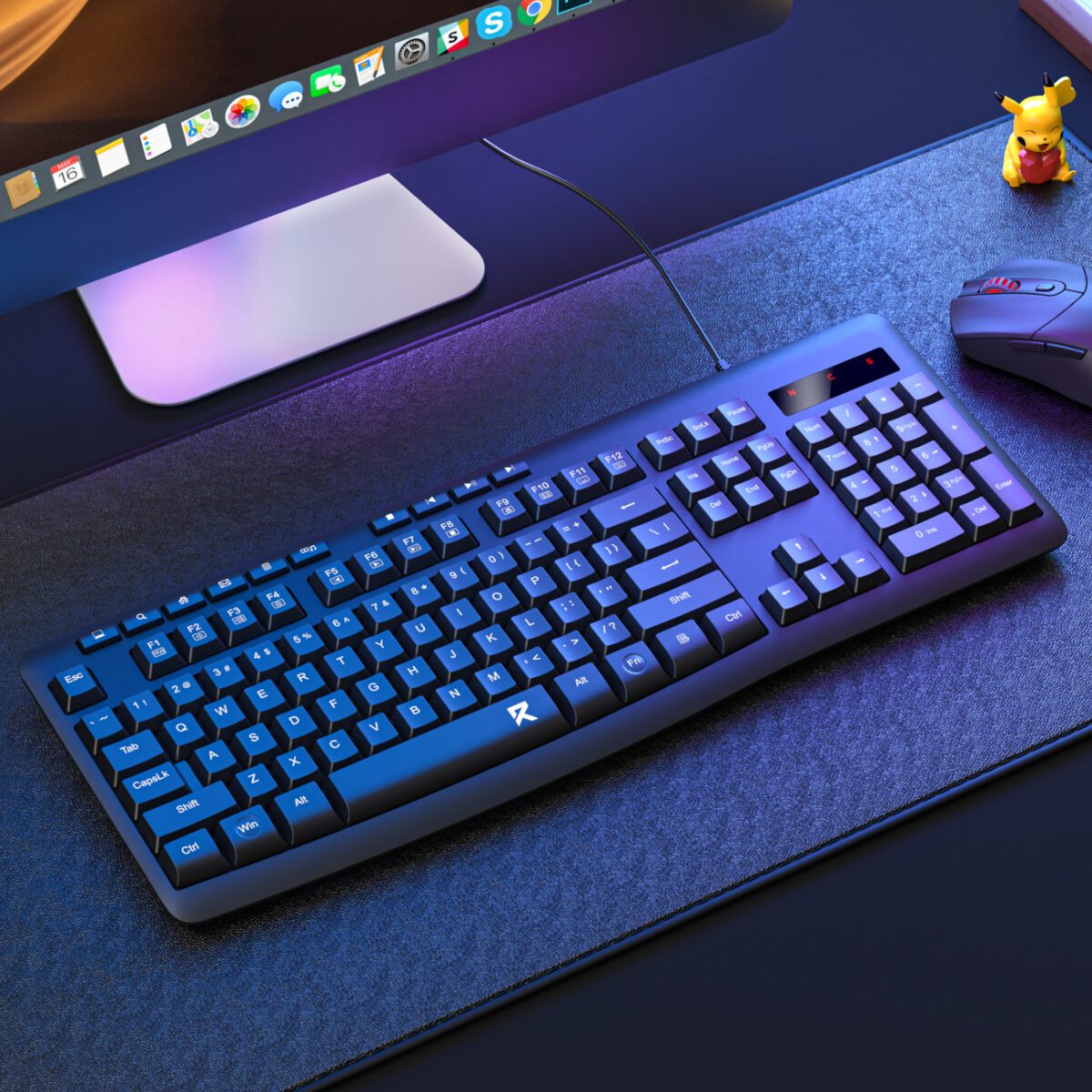 Mnm Box Deals | Redragon Bk-7366 Full-Size Ergonomic Wired Membrane Office Keyboard - Black Redragon BK-7366 Full-size Ergonomic Wired Membrane Office Keyboard - Black - Image 6