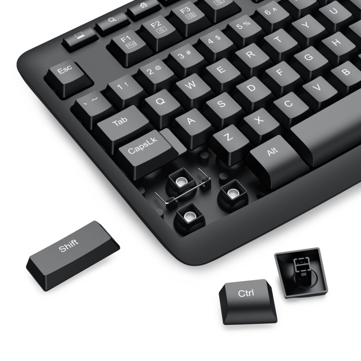 Mnm Box Deals | Redragon Bk-7366 Full-Size Ergonomic Wired Membrane Office Keyboard - Black Redragon BK-7366 Full-size Ergonomic Wired Membrane Office Keyboard - Black - Image 7