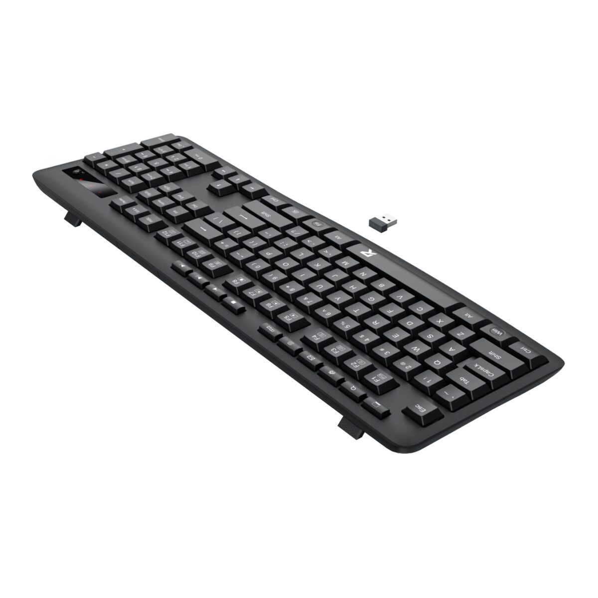 Mnm Box Deals | Redragon Bk-7367 Full-Size Ergonomic Wireless Membrane Office Keyboard - Black Redragon BK-7367 Full-size Ergonomic Wireless Membrane Office Keyboard - Black - Image 4