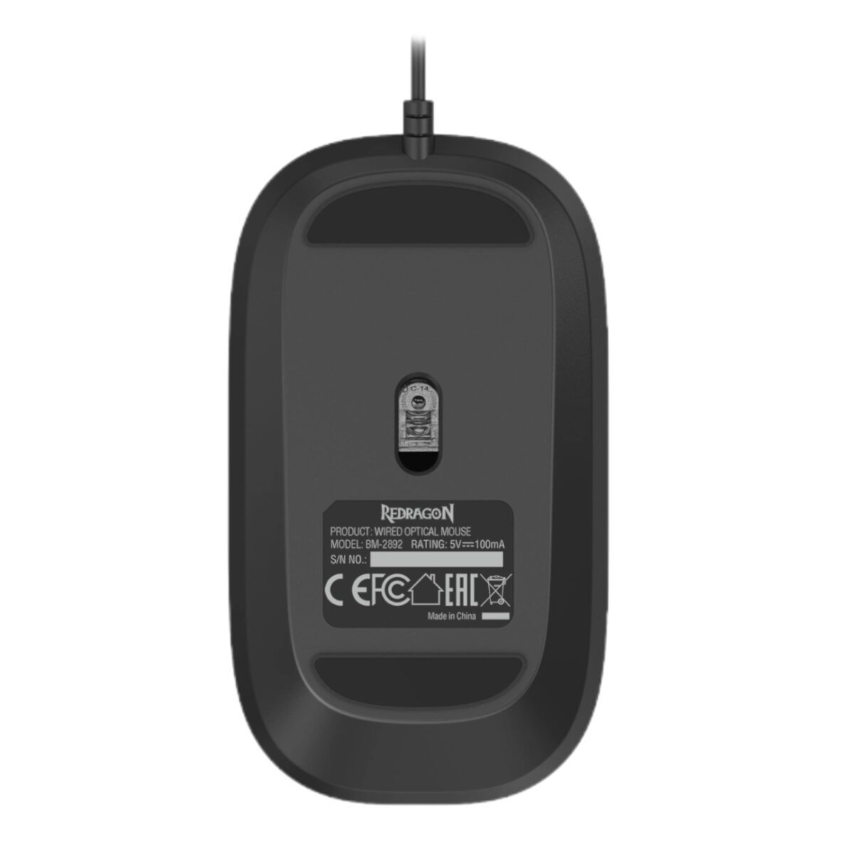 Mnm Box Deals | Redragon Bm-2892 1200 Dpi Wired Optical Mouse – Black Redragon BM-2892 1200 DPI Wired Optical Mouse – Black - Image 8