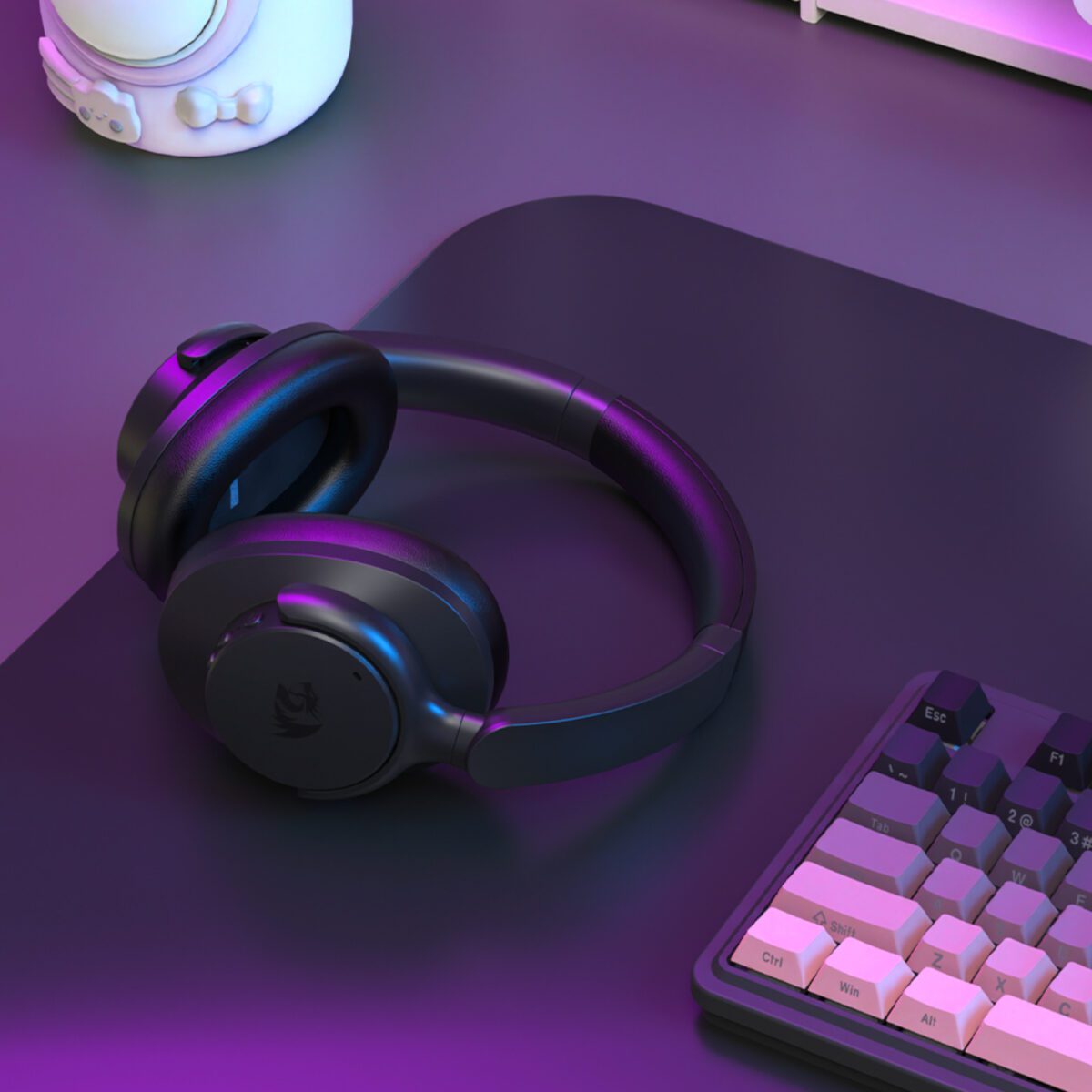 Mnm Box Deals | Redragon H610 Vibecore Anc Bluetooth Wireless Over-Ear Headphones - Black Redragon H610 VIBECORE ANC Bluetooth Wireless Over-ear Headphones - Black - Image 8