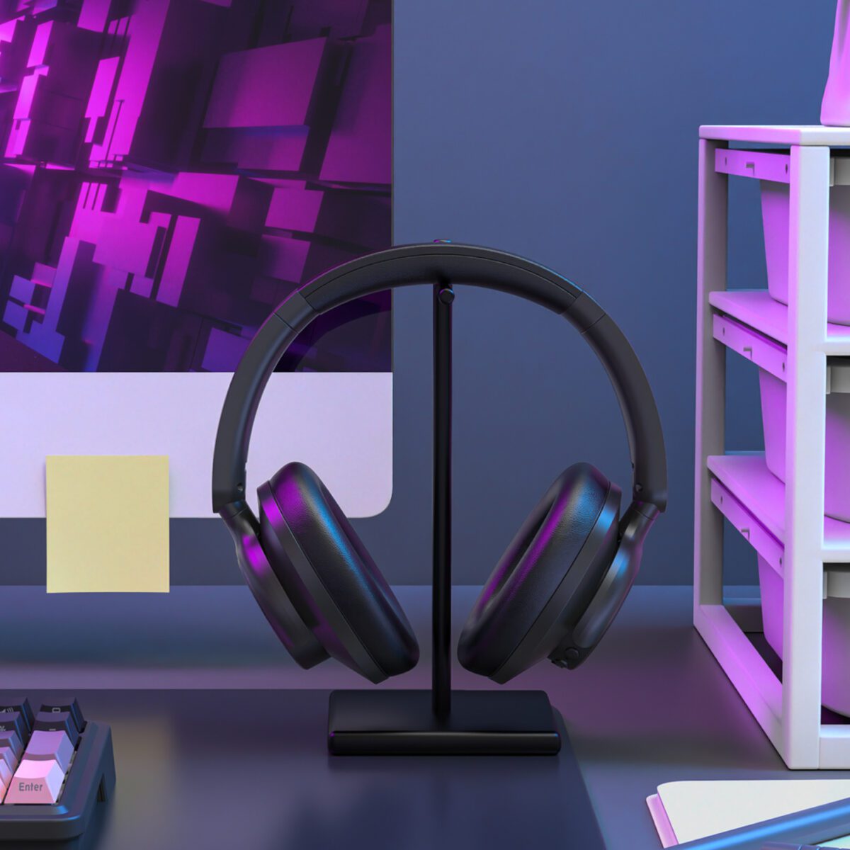 Mnm Box Deals | Redragon H610 Vibecore Anc Bluetooth Wireless Over-Ear Headphones - Black Redragon H610 VIBECORE ANC Bluetooth Wireless Over-ear Headphones - Black - Image 9