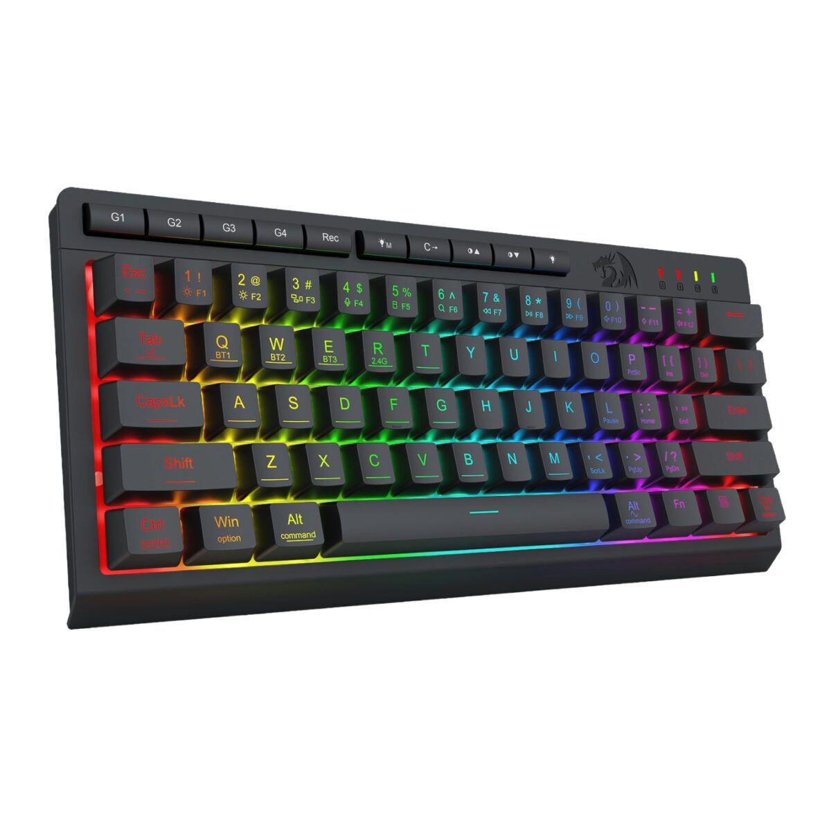 Mnm Box Deals | Redragon Shiva K522 Pro Rgb Wireless Gaming Keyboard- Black Redragon SHIVA K522 PRO RGB Wireless Gaming Keyboard- Black - Image 3