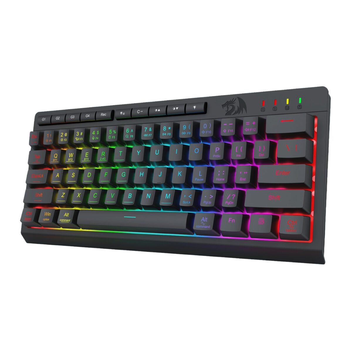 Mnm Box Deals | Redragon Shiva K522 Pro Rgb Wireless Gaming Keyboard- Black Redragon SHIVA K522 PRO RGB Wireless Gaming Keyboard- Black - Image 4