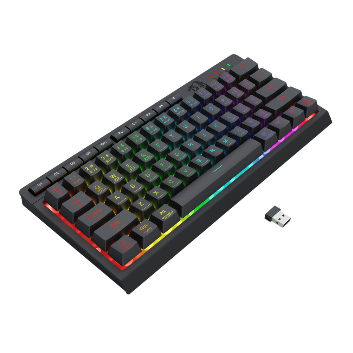 Mnm Box Deals | Redragon Shiva K522 Pro Rgb Wireless Gaming Keyboard- Black Redragon SHIVA K522 PRO RGB Wireless Gaming Keyboard- Black - Image 5