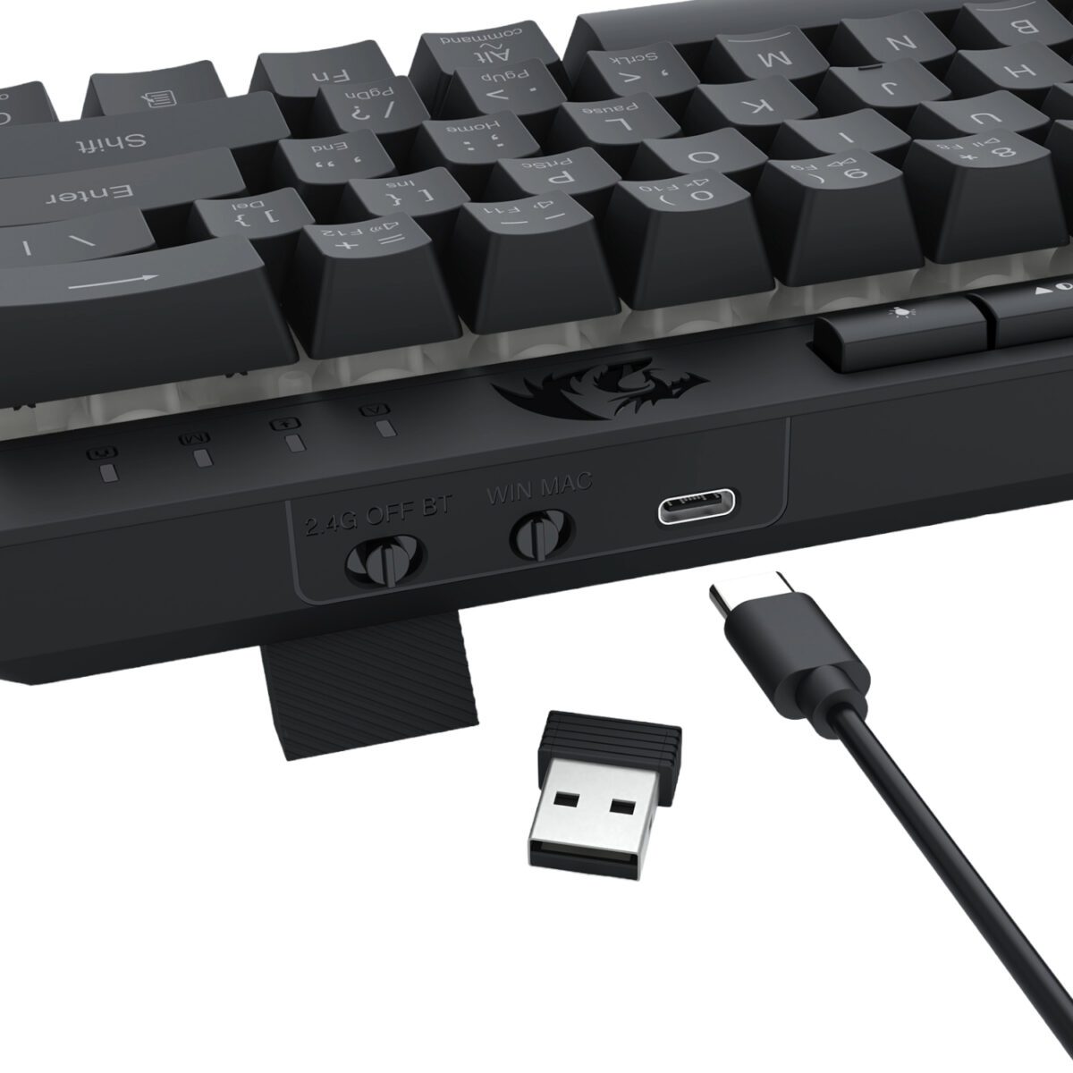 Mnm Box Deals | Redragon Shiva K522 Pro Rgb Wireless Gaming Keyboard- Black Redragon SHIVA K522 PRO RGB Wireless Gaming Keyboard- Black - Image 8