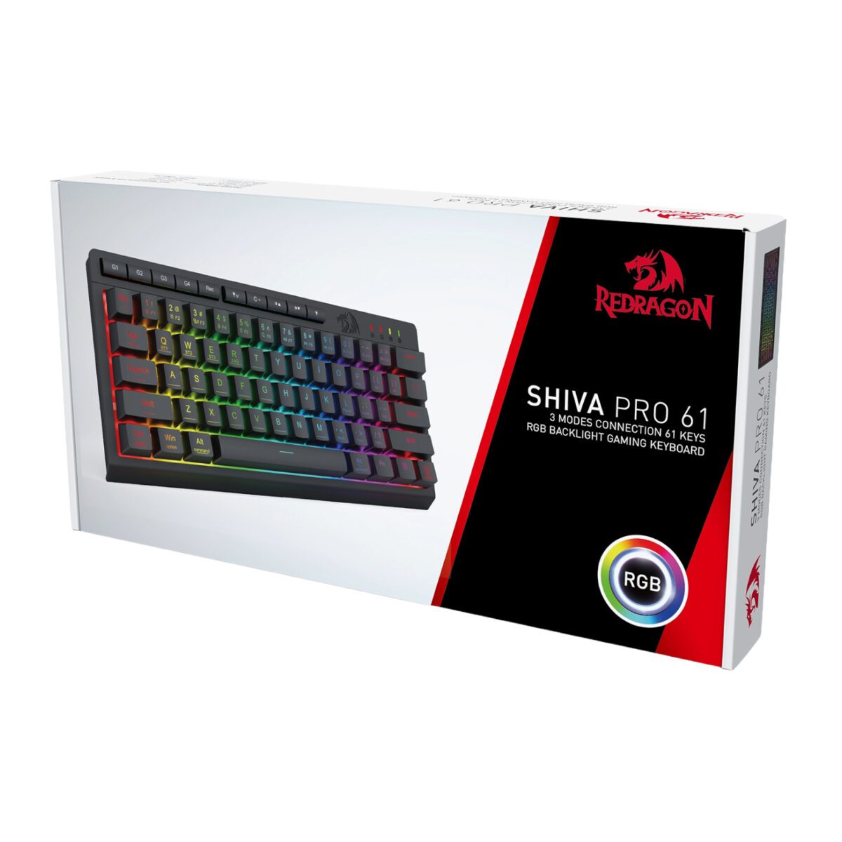 Mnm Box Deals | Redragon Shiva K522 Pro Rgb Wireless Gaming Keyboard- Black Redragon SHIVA K522 PRO RGB Wireless Gaming Keyboard- Black - Image 10