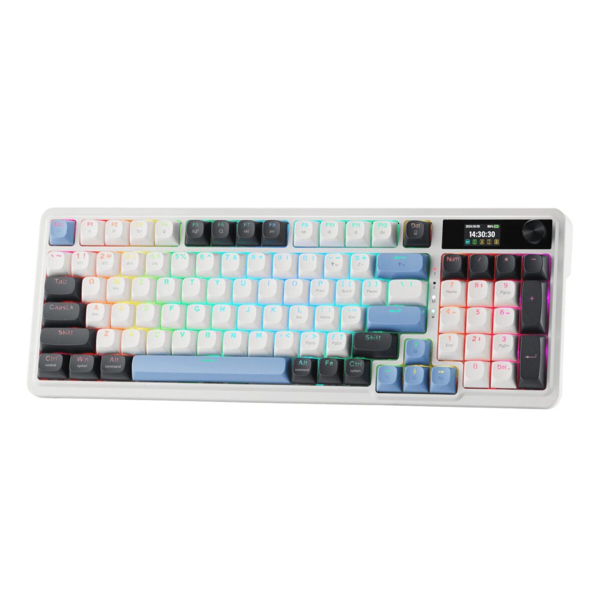 Mnm Box Deals | Redragon K719Wgb Galatin Rgb Pro Full Sized Wireless Gaming Keyboard - White Redragon K719WGB GALATIN RGB PRO Full sized Wireless Gaming Keyboard - White