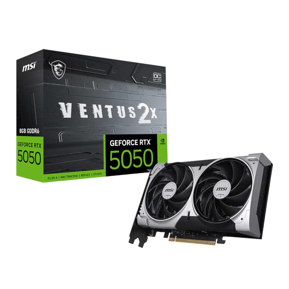 Mnm Box Deals | Msi Geforce Rtx 5050 8G Ventus 2X Oc Graphics Card MSI GeForce RTX 5050 8G VENTUS 2X OC Graphics Card