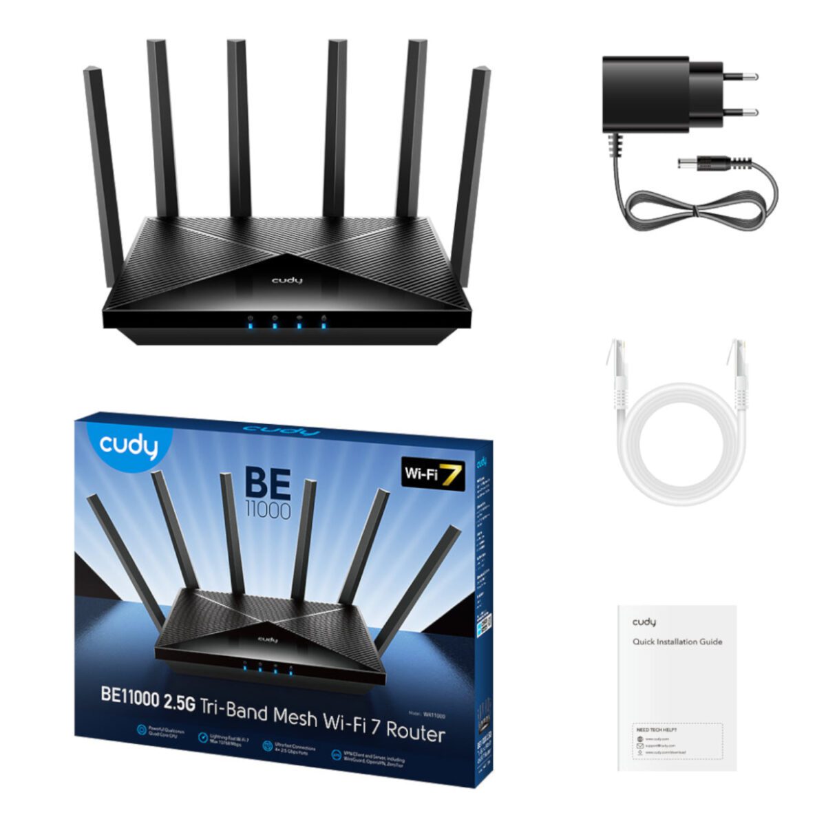 Mnm Box Deals | Cudy Be6500 Wi-Fi 7 Dual-Band Router With 2.5Gb Wan-Black Cudy BE6500 Wi-Fi 7 Dual-Band Router with 2.5Gb WAN-Black - Image 3