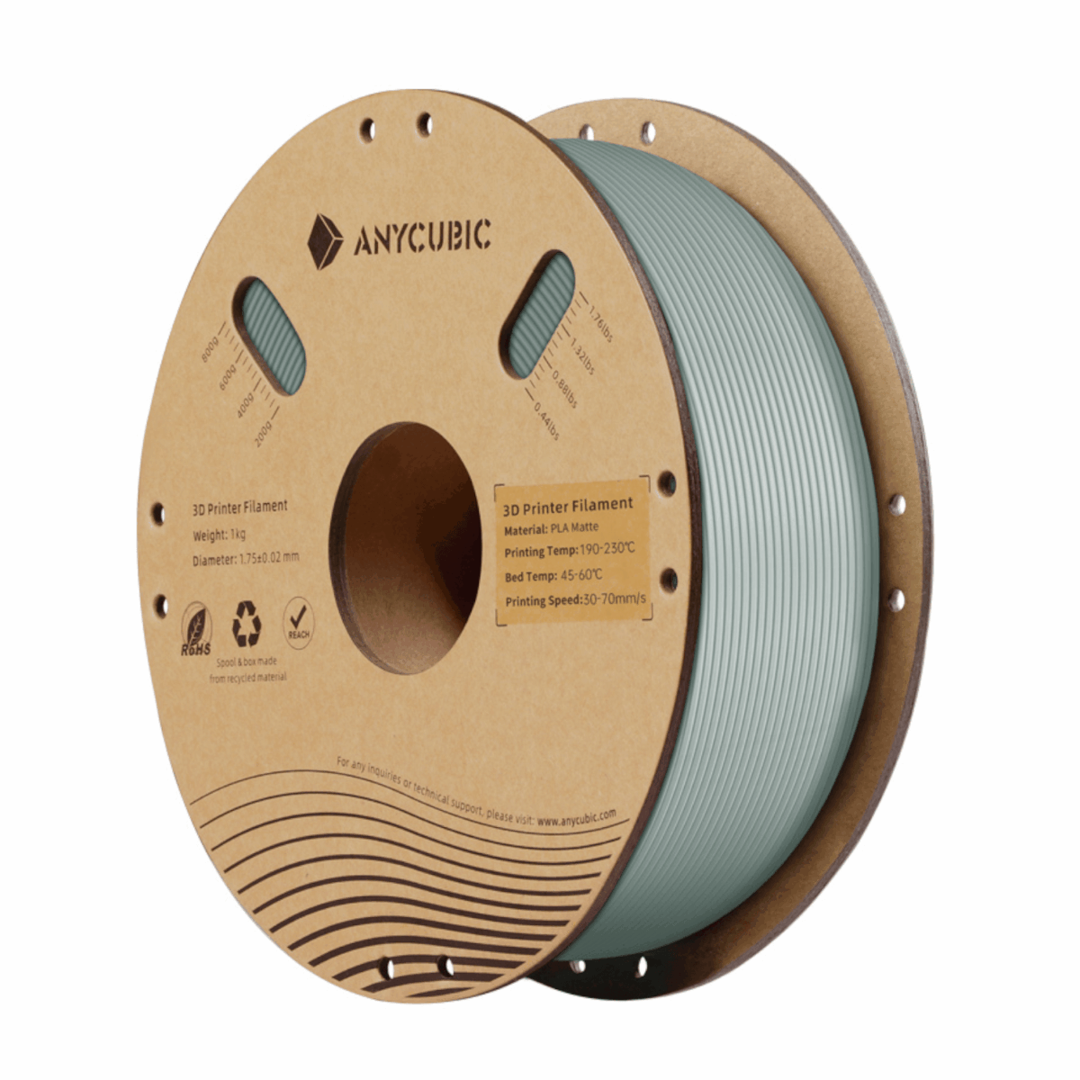 Mnm Box Deals | Anycubic Pla Matte Filament 1Kg - Nardo Grey Anycubic PLA Matte Filament 1kg - Nardo Grey