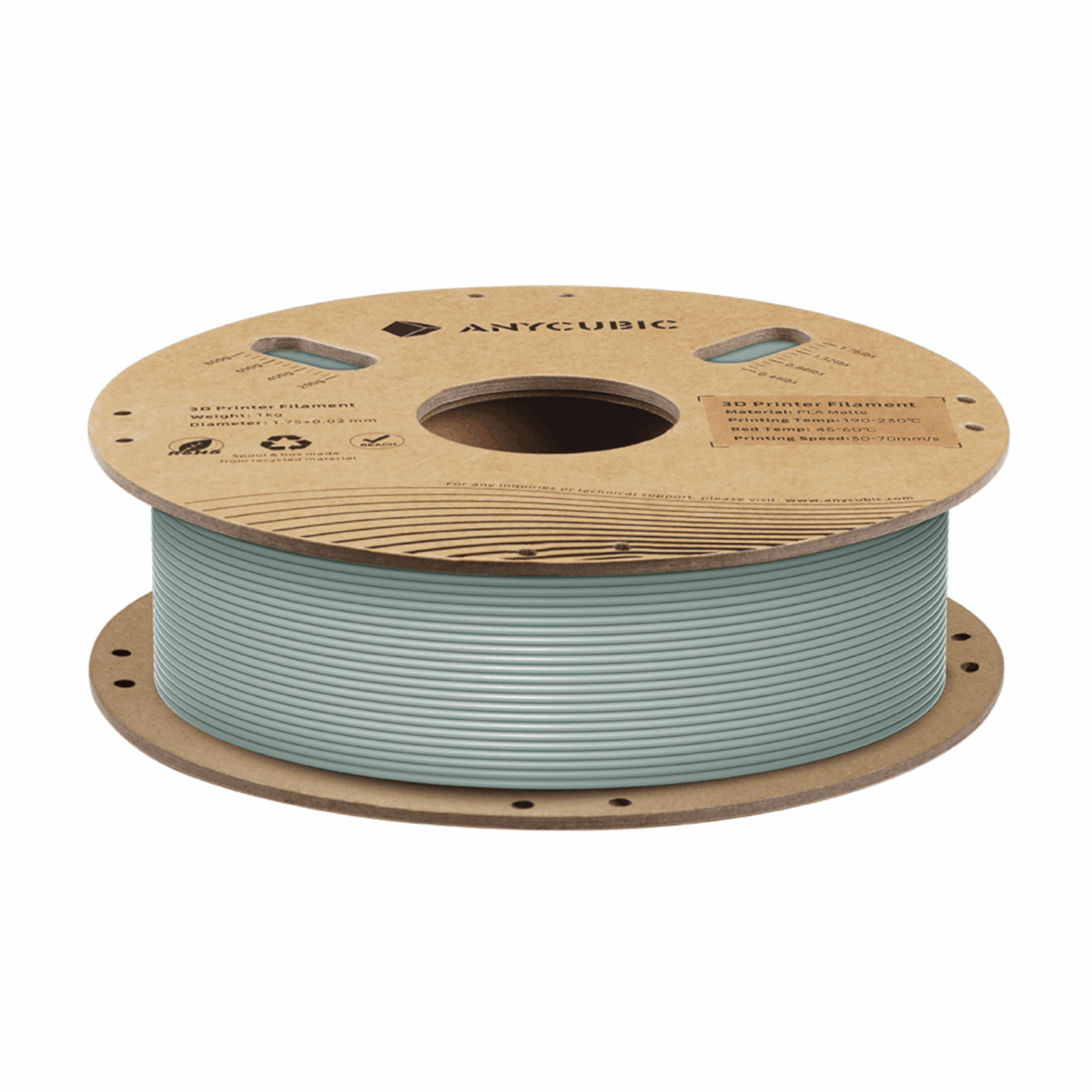 Mnm Box Deals | Anycubic Pla Matte Filament 1Kg - Nardo Grey Anycubic PLA Matte Filament 1kg - Nardo Grey - Image 2