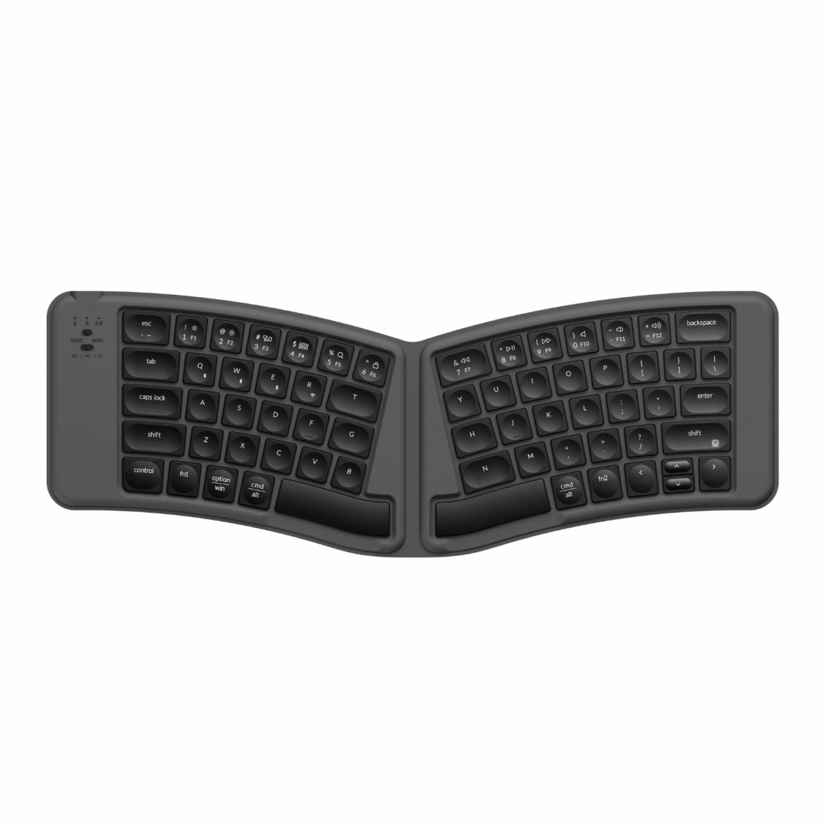 Keychron B11 Pro Ultra-Slim Wireless Foldable Keyboard Alice Layout - Space Gray