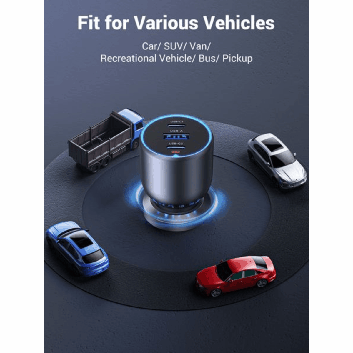 Mnm Box Deals | Ugreen 130W Usb-C 3-Port Car Charger UGREEN 130W USB-C 3-port Car Charger - Image 6