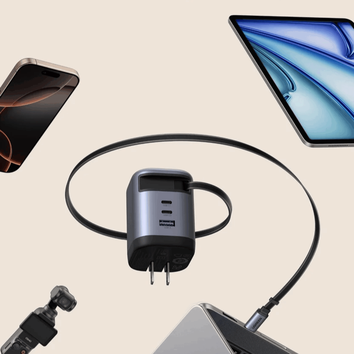 Mnm Box Deals | Ugreen Nexode 100W Charger With Retractable Usb Type-C Cable UGREEN Nexode 100W Charger with Retractable USB Type-C Cable - Image 5
