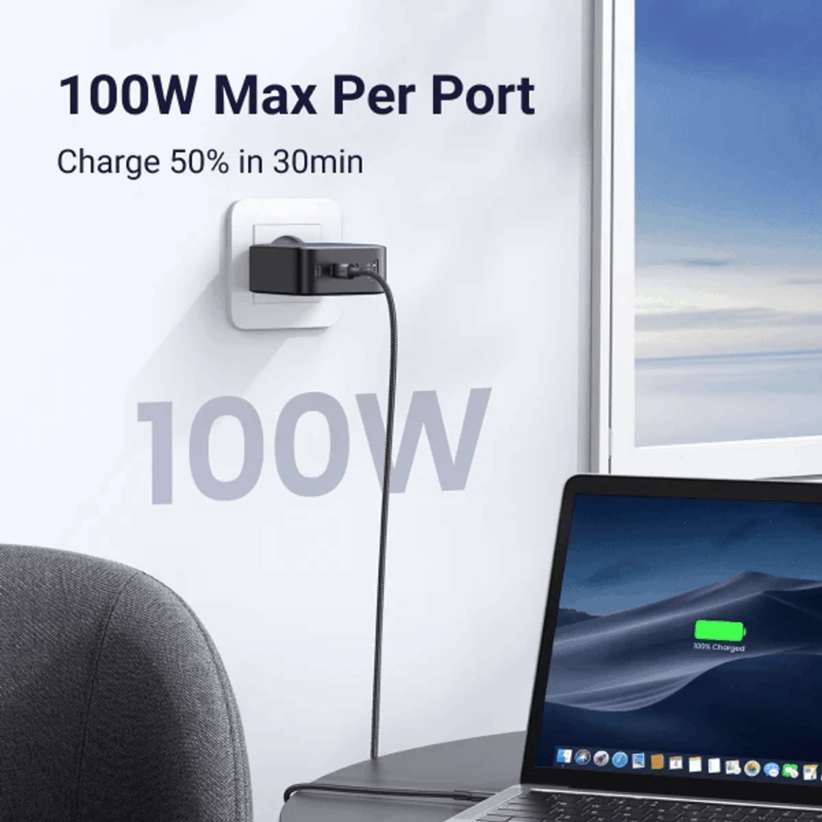 Mnm Box Deals | Ugreen Gan X100 5-Port 100W Fast Charger UGreen GaN X100 5-Port 100W Fast Charger - Image 3