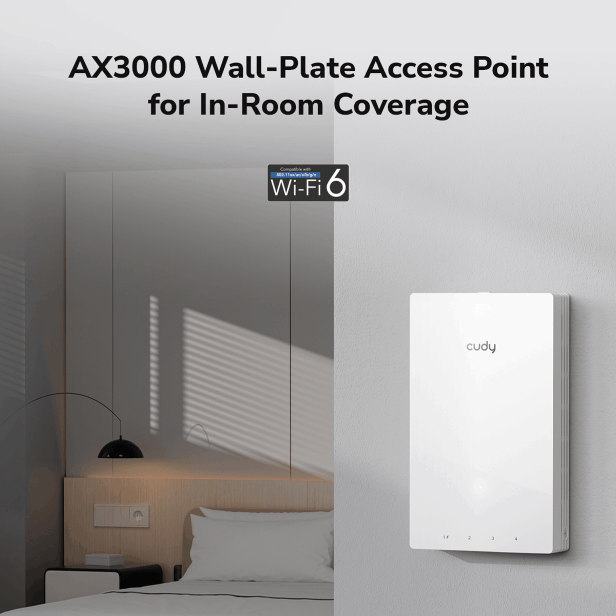 Mnm Box Deals | Cudy Ax3000 Dual-Band Wi-Fi 6 Wall-Plate Access Point Cudy AX3000 Dual-Band Wi-Fi 6 Wall-Plate Access Point - Image 6