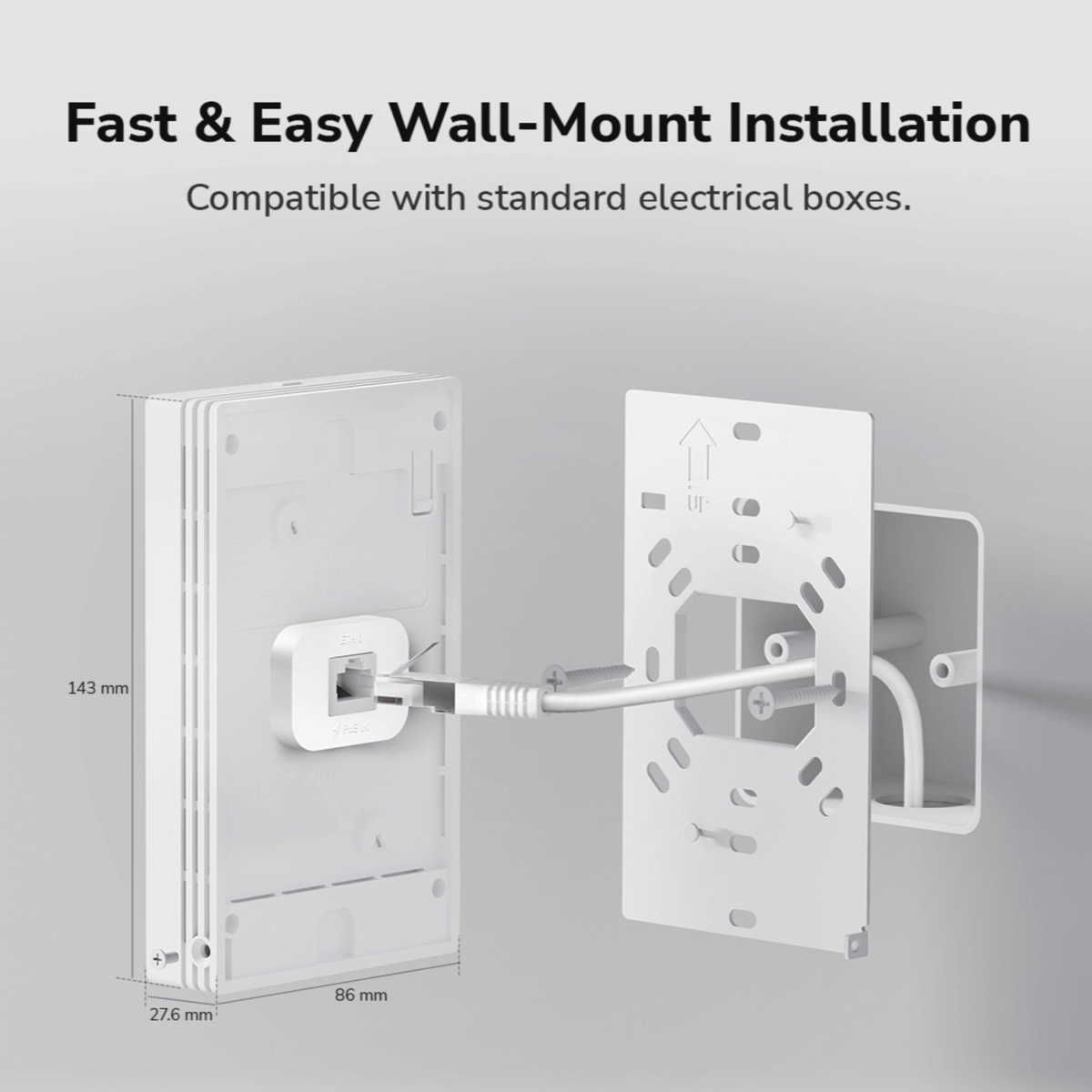 Mnm Box Deals | Cudy Ax3000 Dual-Band Wi-Fi 6 Wall-Plate Access Point Cudy AX3000 Dual-Band Wi-Fi 6 Wall-Plate Access Point - Image 9