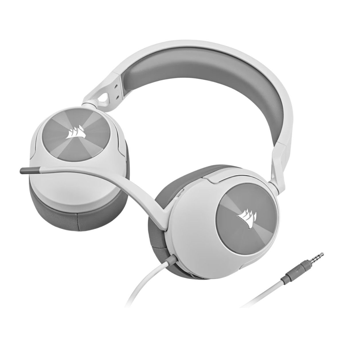 Mnm Box Deals | Corsair Hs55 Surround Wired Gaming Headset – White Corsair HS55 Surround Wired Gaming Headset – White - Image 3