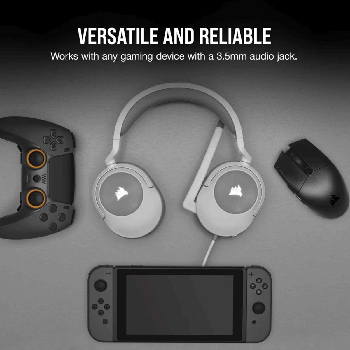 Mnm Box Deals | Corsair Hs55 Surround Wired Gaming Headset – White Corsair HS55 Surround Wired Gaming Headset – White - Image 6