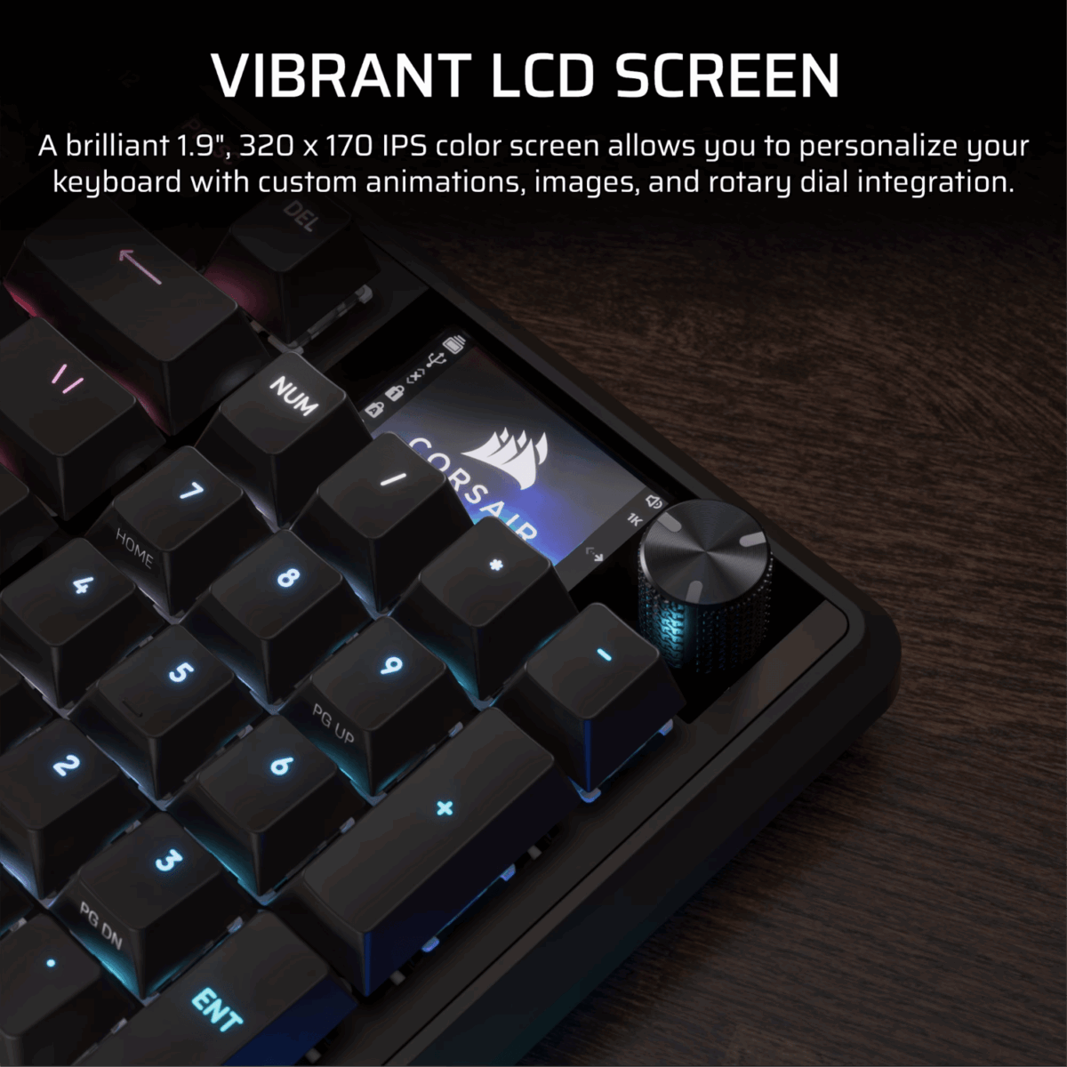 Corsair VANGUARD 96 Mechanical Gaming Keyboard, CORSAIR MLX Plasma - Black - Image 4