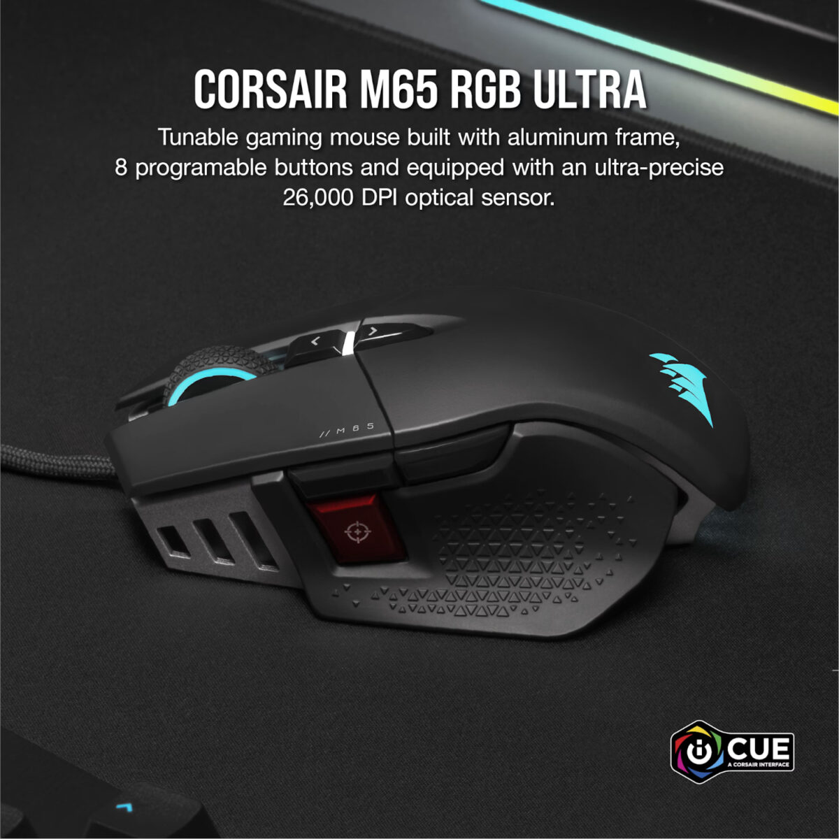 Mnm Box Deals | Corsair M65 Rgb Ultra Tunable Fps 26000 Dpi Gaming Mouse - Black Corsair M65 RGB ULTRA Tunable FPS 26000 DPI Gaming Mouse - Black - Image 5