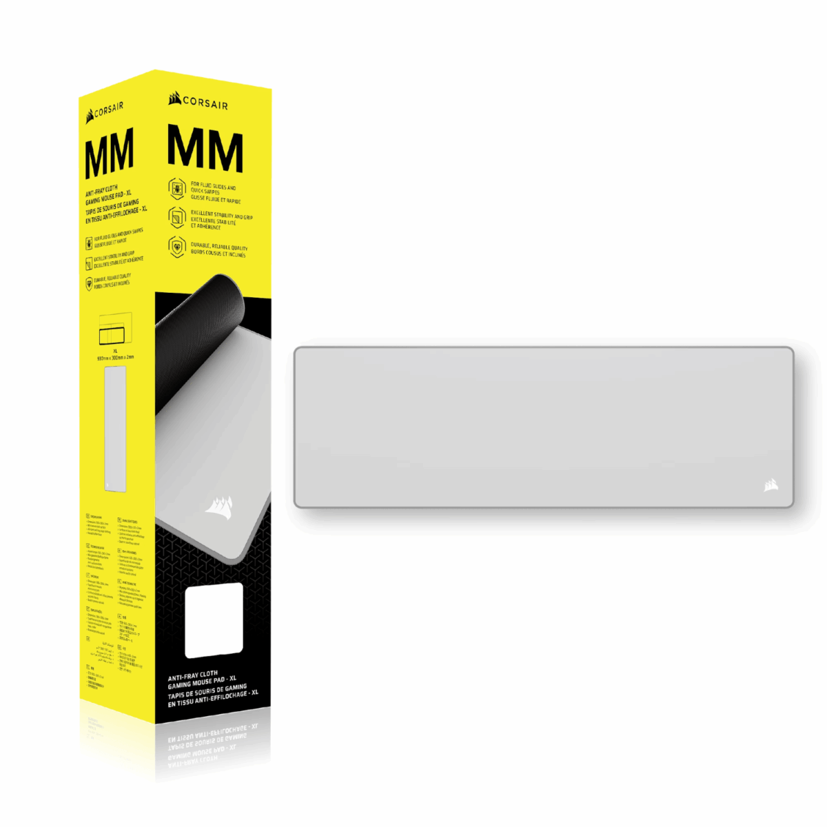 Mnm Box Deals | Corsair Mm Anti-Fray Cloth Gaming Mouse Pad Xl - Gray Corsair MM Anti-fray Cloth Gaming Mouse Pad XL - Gray - Image 6