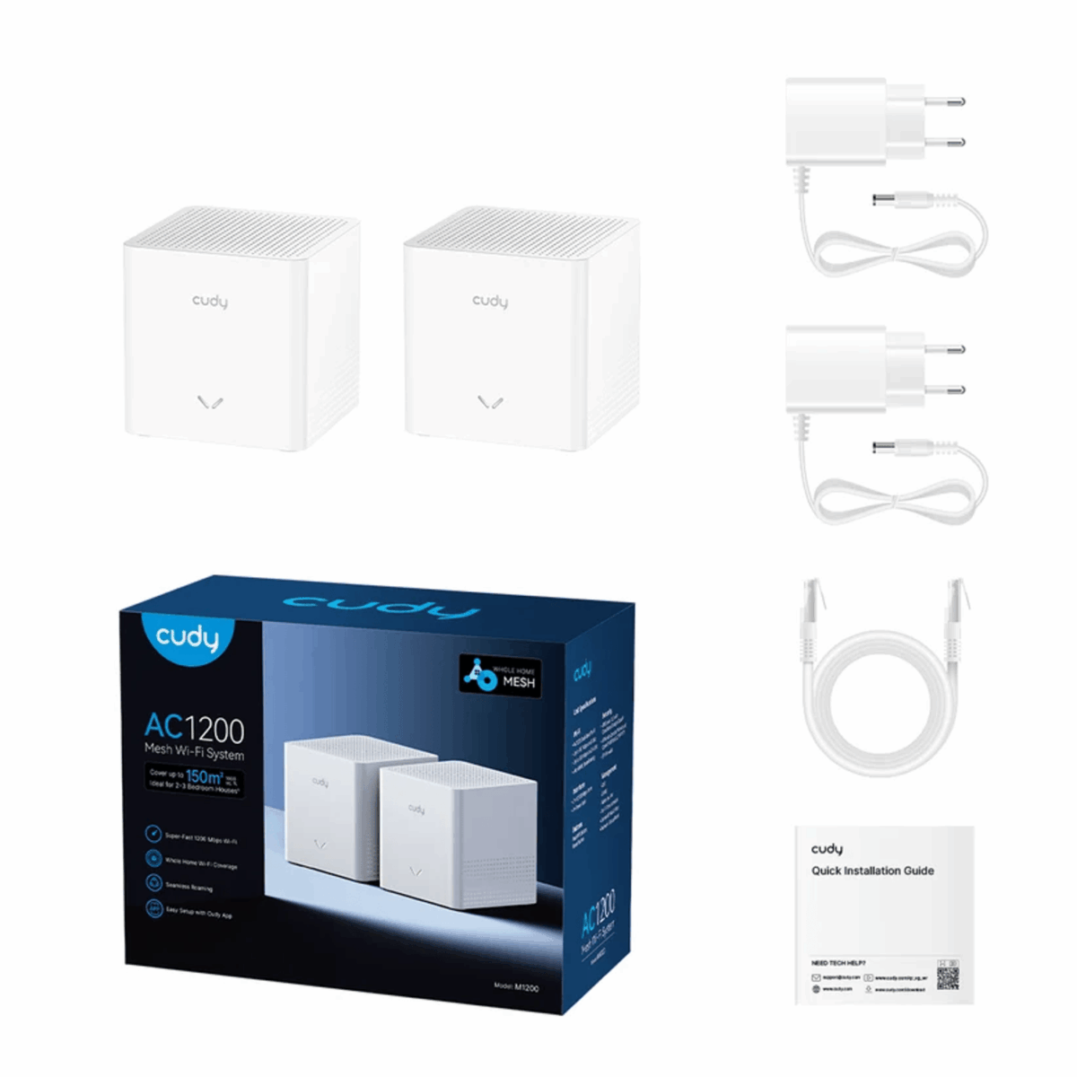 Mnm Box Deals | Cudy Ac1200 Mesh Wi-Fi System - 2 Pack CUDY AC1200 Mesh Wi-fi system - 2 Pack - Image 4